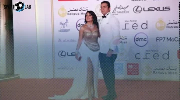 رانيا يوسف وزوجها يتألقان بفستان جريء في حفل ختام مهرجان القاهرة السينمائي 2025